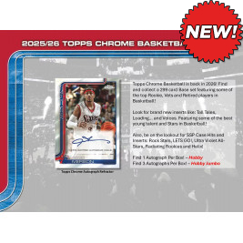 2025-26 Topps Chrome Basketball Hobby (Random Team - 2-Box Break #1) Basketball